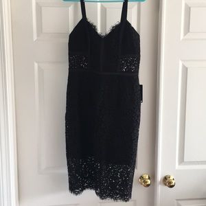 Black lace dress